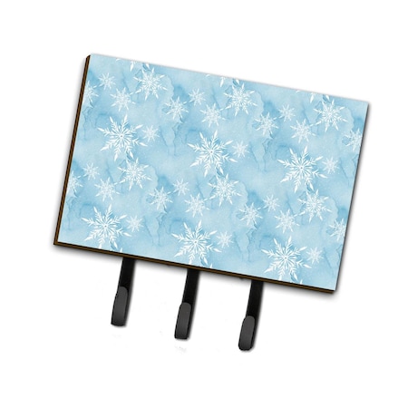 Carolines Treasures Watercolor Snowflake on Light Blue Leash or Key Holder, 6 x 2 x 9 in. BB7552TH68